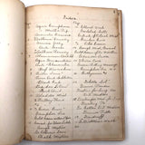 Antique Hospital Pharmacist's Notebook with Many Remedy Recipes!