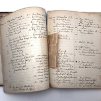 Antique Hospital Pharmacist's Notebook with Many Remedy Recipes!