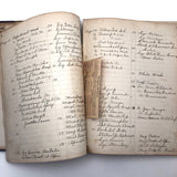 Antique Hospital Pharmacist's Notebook with Many Remedy Recipes!