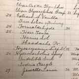 Antique Hospital Pharmacist's Notebook with Many Remedy Recipes!