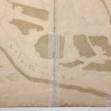 Antique Ink and Watercolor Hand-drawn Dutch Manuscript Map of Early Utrecht