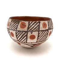 Antique Isleta Pueblo Native Pottery Bowl
