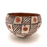 Antique Isleta Pueblo Native Pottery Bowl