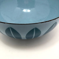 Catherineholm Blue on Blue 8 Inch Enamelware Lotus Bowl