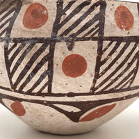 Antique Isleta Pueblo Native Pottery Bowl