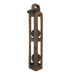 SOLD (BH) Tall Double Ball in Cage Whimsy with Old Paint and Hanging Loop