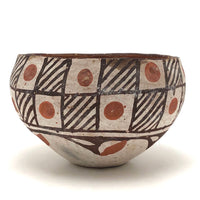 Antique Isleta Pueblo Native Pottery Bowl