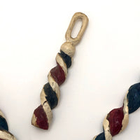 Red, White & Blue Mini Barber Pole Hand-carved Whimsies - Sold Individually
