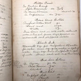 Antique Hospital Pharmacist's Notebook with Many Remedy Recipes!