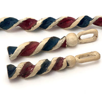 Red, White & Blue Mini Barber Pole Hand-carved Whimsies - Sold Individually