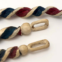 Red, White & Blue Mini Barber Pole Hand-carved Whimsies - Sold Individually