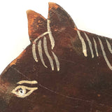 Hand-painted Old Jointed Wooden Horse