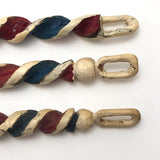 Red, White & Blue Mini Barber Pole Hand-carved Whimsies - Sold Individually