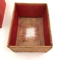 Magical Cloth Covered, Glass Topped Box with Layered Cut Paper Framing