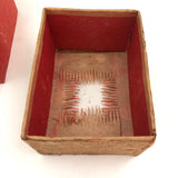 Magical Cloth Covered, Glass Topped Box with Layered Cut Paper Framing