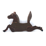 Hand-painted Old Jointed Wooden Horse