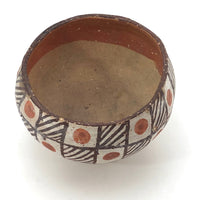 Antique Isleta Pueblo Native Pottery Bowl