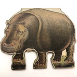 Antique Swiss Boxed Set of Double-Sided Color Litho Standup Animals