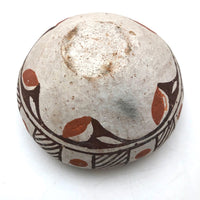 Antique Isleta Pueblo Native Pottery Bowl