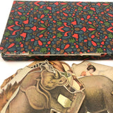 Antique Swiss Boxed Set of Double-Sided Color Litho Standup Animals