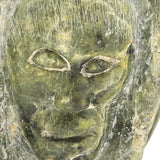 Wonderful Inuit Carved Stone Janus Faced Sculpture
