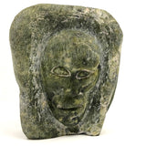 Wonderful Inuit Carved Stone Janus Faced Sculpture