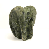 Wonderful Inuit Carved Stone Janus Faced Sculpture