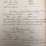Antique Hospital Pharmacist's Notebook with Many Remedy Recipes!