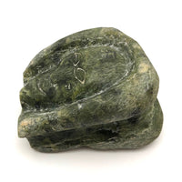 Wonderful Inuit Carved Stone Janus Faced Sculpture