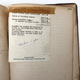 Antique Hospital Pharmacist's Notebook with Many Remedy Recipes!