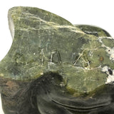 Wonderful Inuit Carved Stone Janus Faced Sculpture