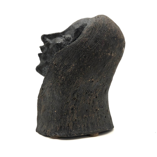 1965 Signed Hand-Sculpted Stoneware Head
