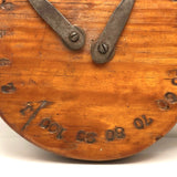 Great Old Handmade Double Dial Wooden Score Keeper