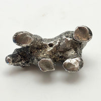 Cast Silver Polar Bear
