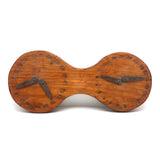 Great Old Handmade Double Dial Wooden Score Keeper
