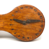 Great Old Handmade Double Dial Wooden Score Keeper