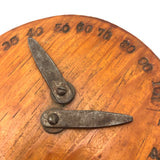 Great Old Handmade Double Dial Wooden Score Keeper