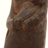 Marvelous Primitive Folk Art Carving of Parent Holding Child