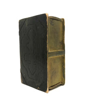 Book Shaped Old Carved Spruce Gum Box