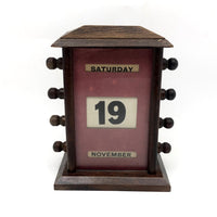 Handsome Old Scrolling Perpetual Calendar