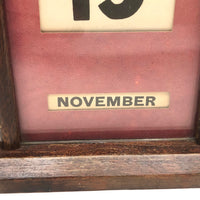 Handsome Old Scrolling Perpetual Calendar