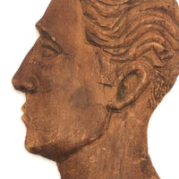 Profile Carving of Handsome Owen Cranly by His Son Henry
