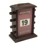 Handsome Old Scrolling Perpetual Calendar