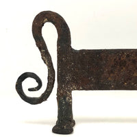 Arts & Crafts Era Hand-forged Iron Horse Boot Scraper