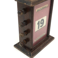 Handsome Old Scrolling Perpetual Calendar