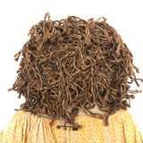 Super Sweet Antique Ragdoll with Embroidered Face and Yellow Dress