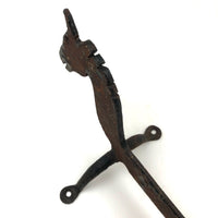 Arts & Crafts Era Hand-forged Iron Horse Boot Scraper