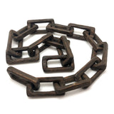 Hand-carved Old Dark Wood Whimsy Chain - 24 Inches