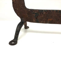 Arts & Crafts Era Hand-forged Iron Horse Boot Scraper