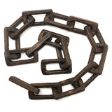 Hand-carved Old Dark Wood Whimsy Chain - 24 Inches